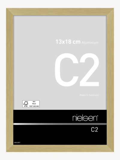 C2 Or mat brossé 13 x 18 cm