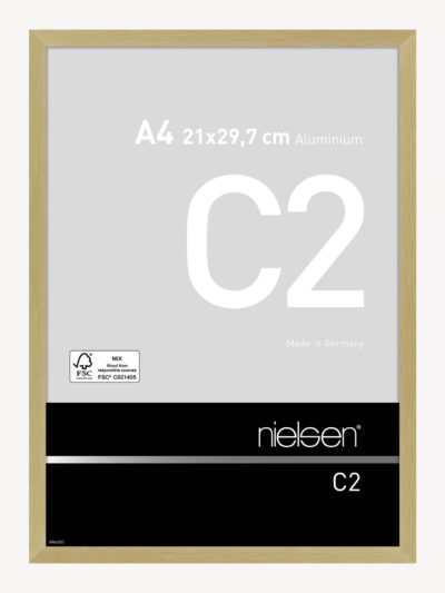 C2 Or mat brossé 21 x 29,7 cm