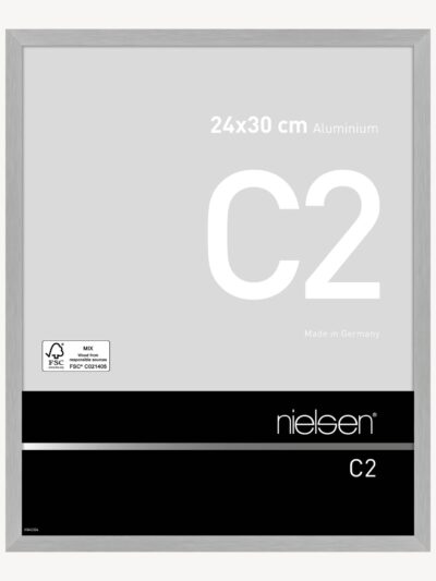 C2 Argent mat brossé 24 x 30 cm