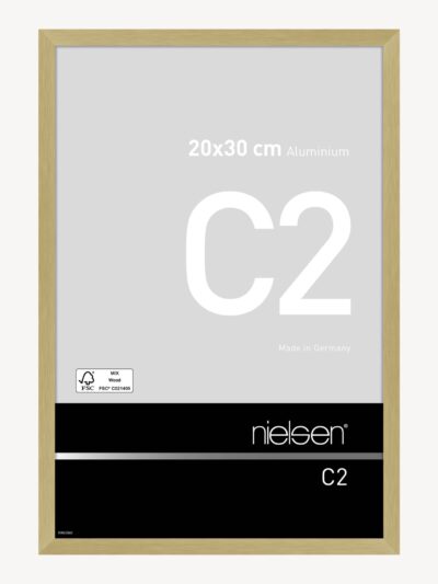 C2 Or mat brossé 20 x 30 cm