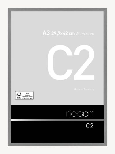 C2 Gris mat brossé 29,7 x 42 cm