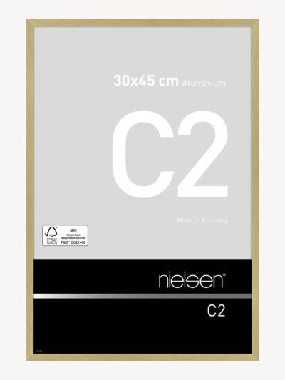 C2 Or mat brossé 30 x 45 cm