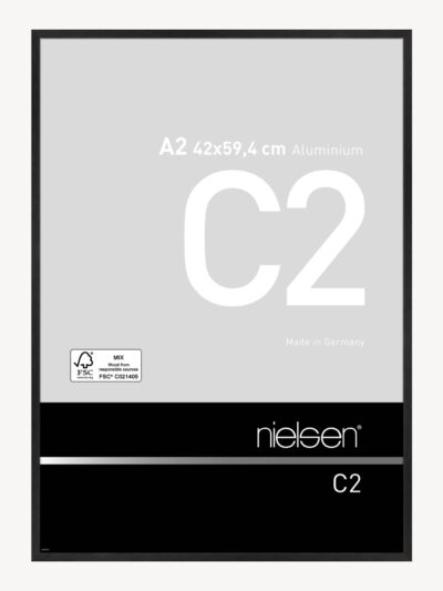 C2 Noir mat brossé 42 x 59,4 cm