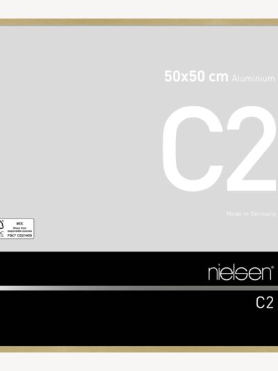 C2 Or mat brossé 50 x 50 cm