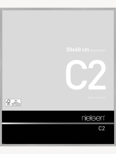 C2 Argent mat brossé 50 x 60 cm