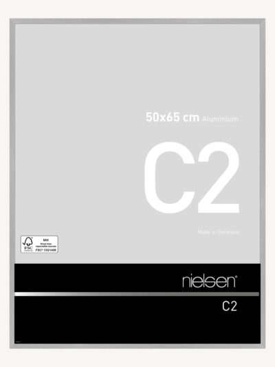 C2 Argent mat brossé 50 x 65 cm