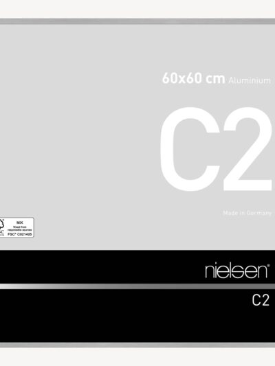 C2 Argent mat brossé 60 x 60 cm