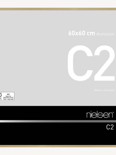 C2 Or mat brossé 60 x 60 cm