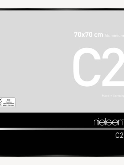 C2 Noir anodisé 70 x 70 cm