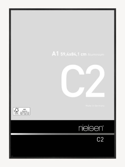 C2 Noir mat brossé 59,4 x 84,1 cm