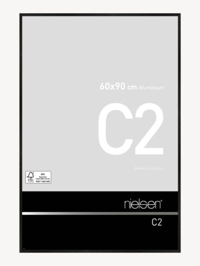 C2 Noir mat brossé 60 x 90 cm