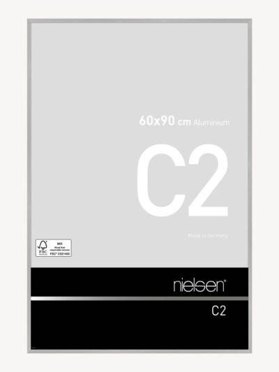 C2 Argent mat brossé 60 x 90 cm