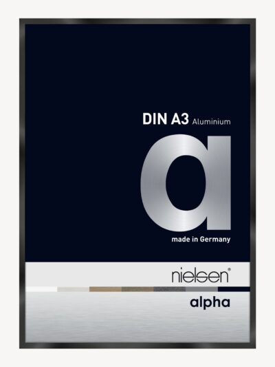 Alpha Noir anodisé brillant 29,7 x 42 cm