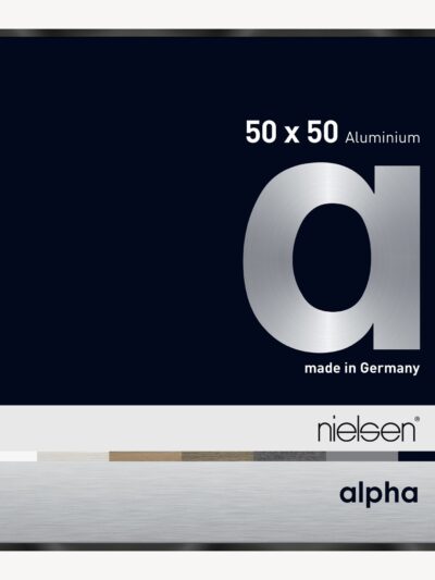 Alpha Noir anodisé brillant 50 x 50 cm