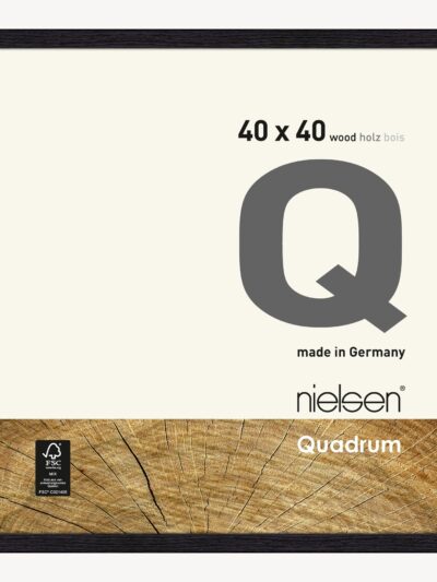 Quadrum Noir jais 40 x 40 cm