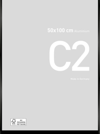 C2 Noir anodisé 50 x 100 cm